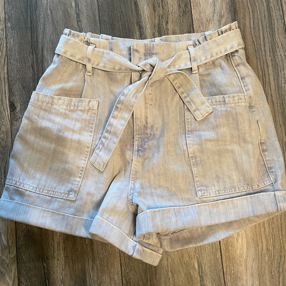 Anthropologie Pilcro Paperbag Denim Shorts